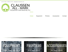 Tablet Screenshot of claussenall-mark.com